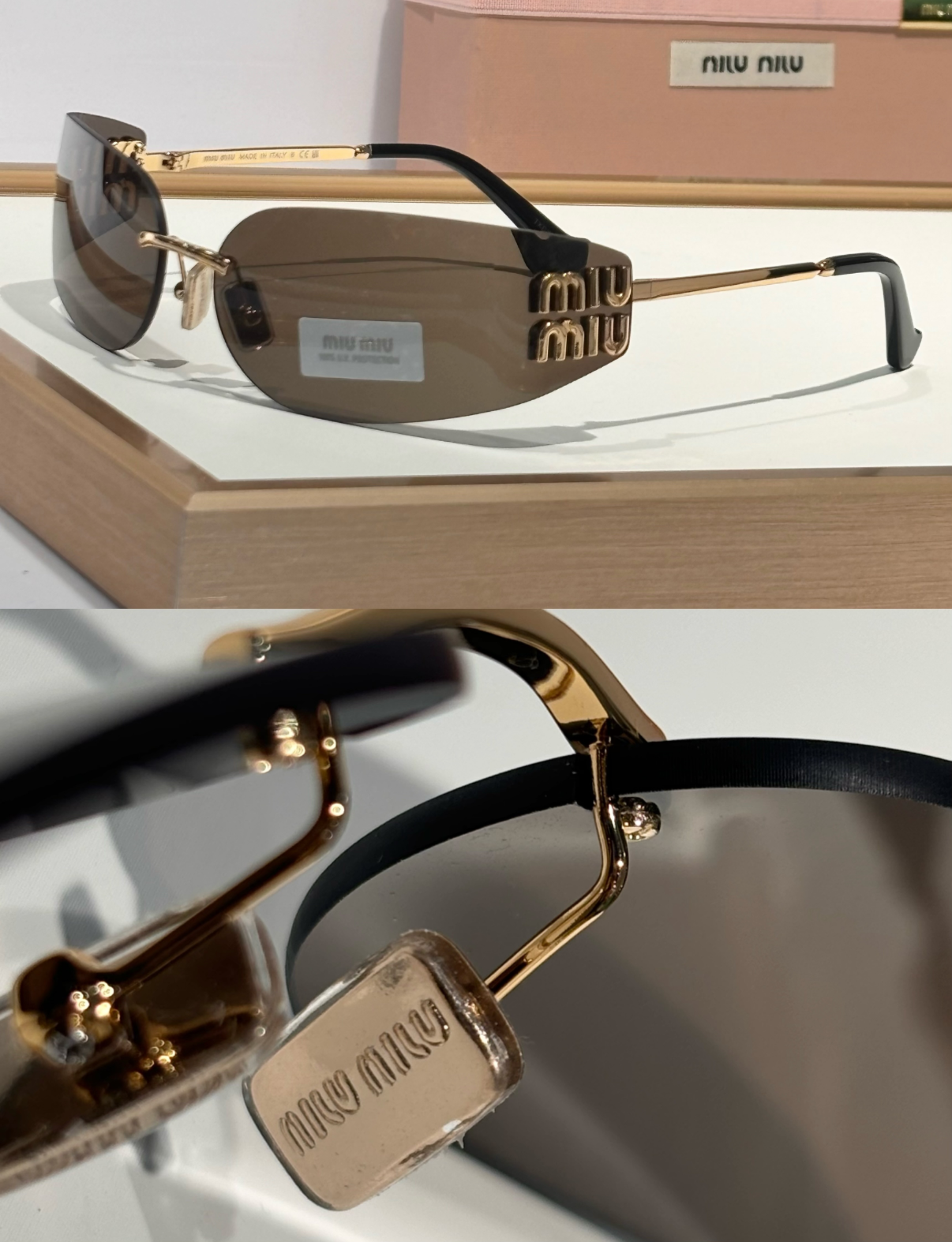 Miu Miu dark brown